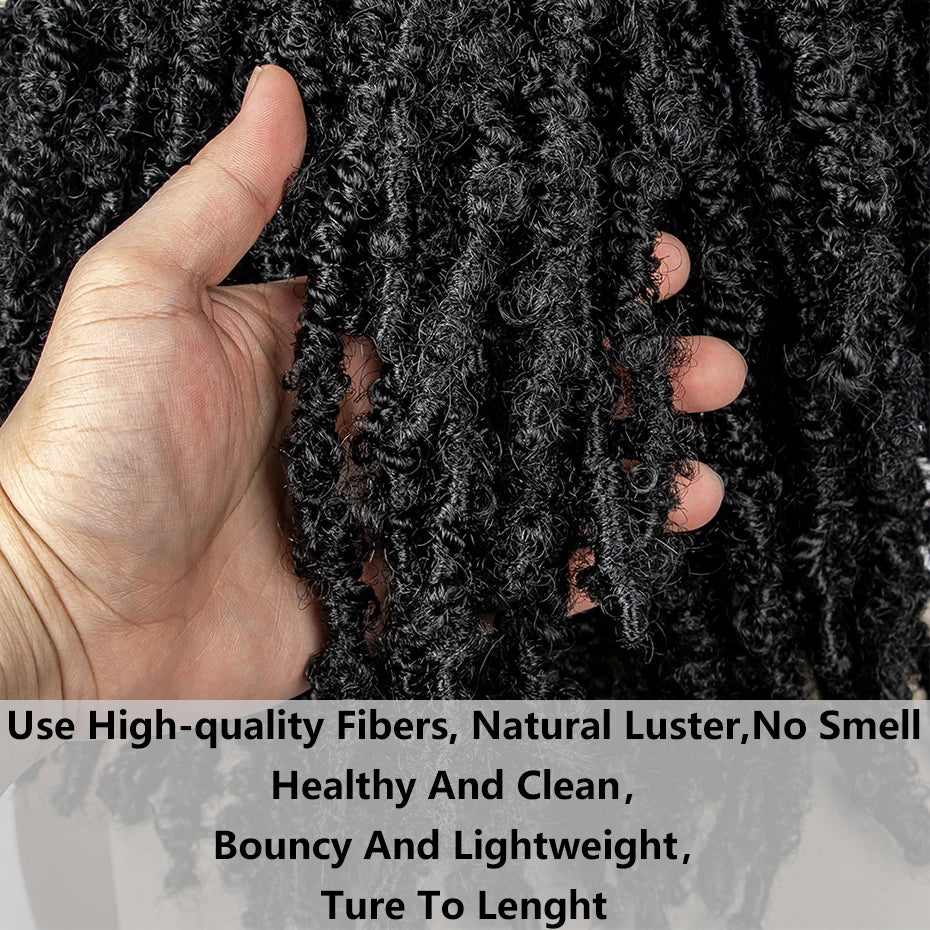 14 Inches Synthetic Lace Frontal Afro Kinky Curly Wig Short Dreadlock Wig Braide Wigs with Baby Hair for Black Women Daily Use