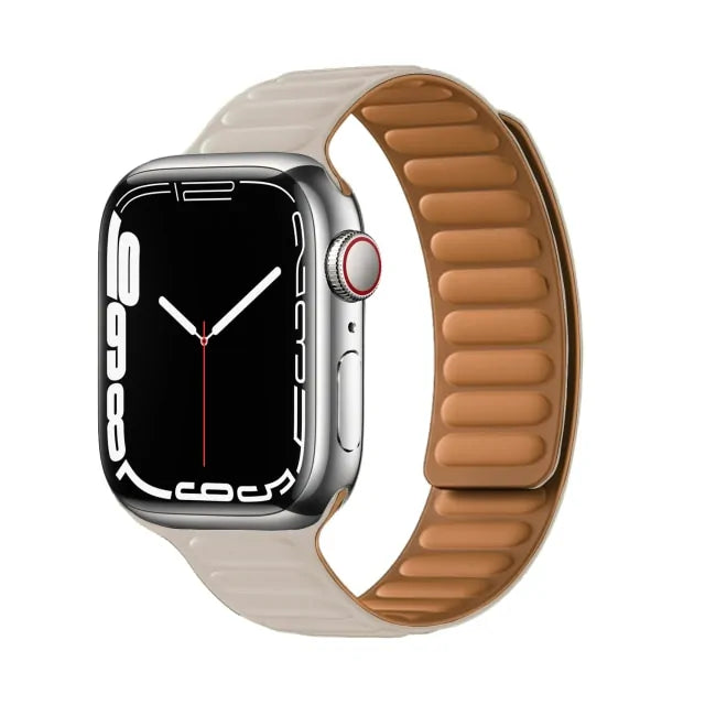 Leather Link Magnetic Loop Bracelet iWatch Series