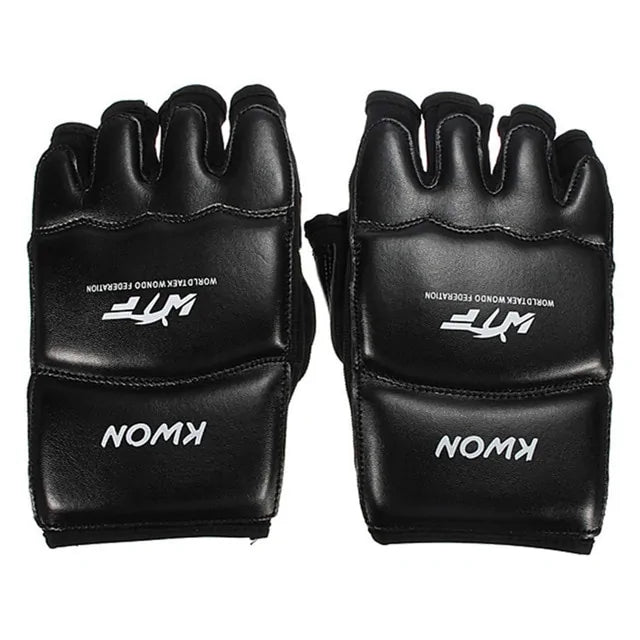 New Leather Half Finger Kids Children Karate Boxing Gloves