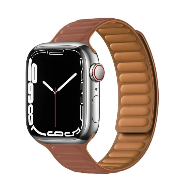 Leather Link Magnetic Loop Bracelet iWatch Series