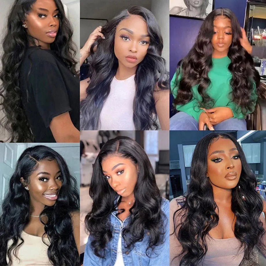 V Part Wig Human Hair No Leave Out 32 In Body Wave Human Hair Wigs For Women V U Part Wig Thin No Glue Suit Natural Hair 180%