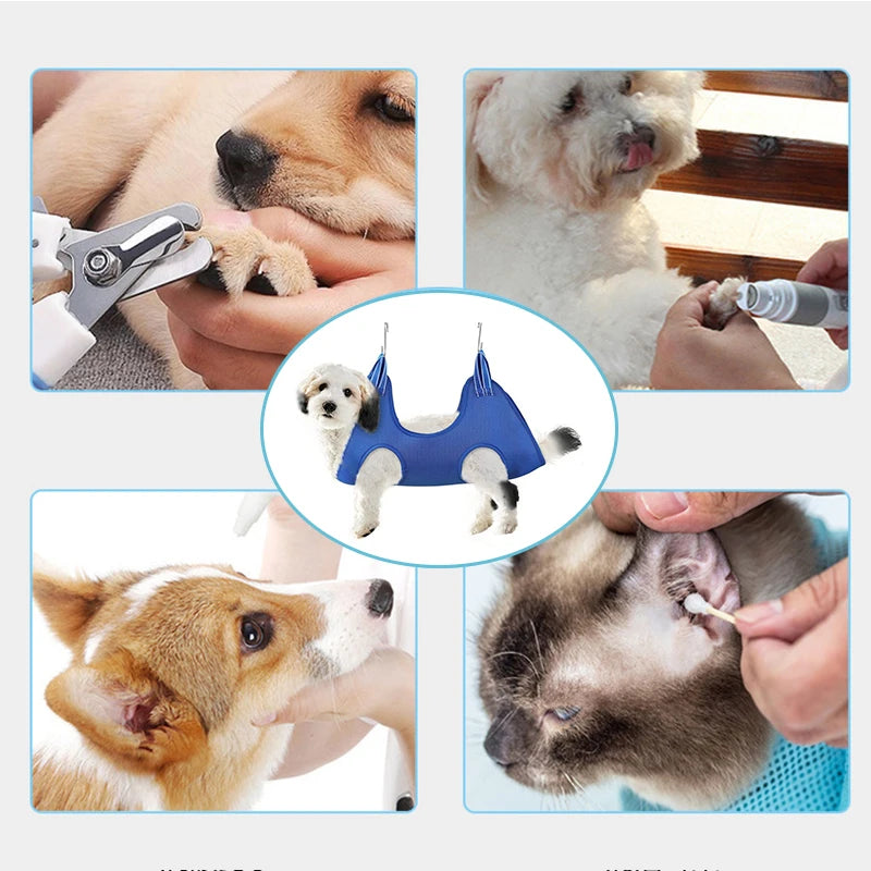 New Pet Cat Grooming Hammock Helper XS-L Cat Dog Hammock Dogs Repairing Nails In Beauty Hammock Restraint Bag Pet Accessories