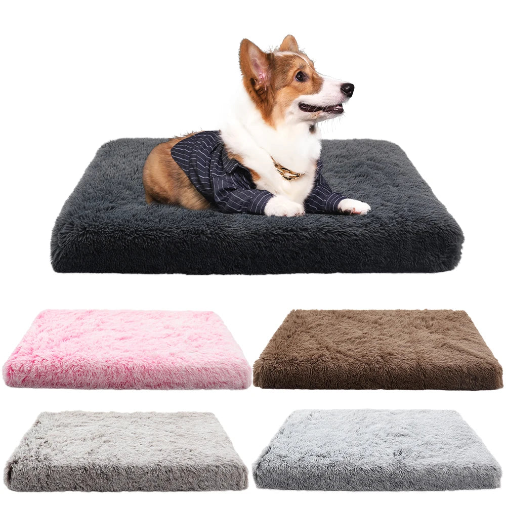 Dog Bed Mats Vip Washable Large Dog Sofa Bed Portable Pet Kennel Fleece Plush House Full Size Sleep Protector Product Dog Bed