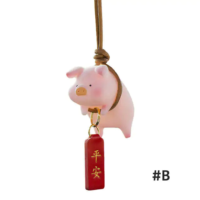 Swing Pig Car Interior Ornament