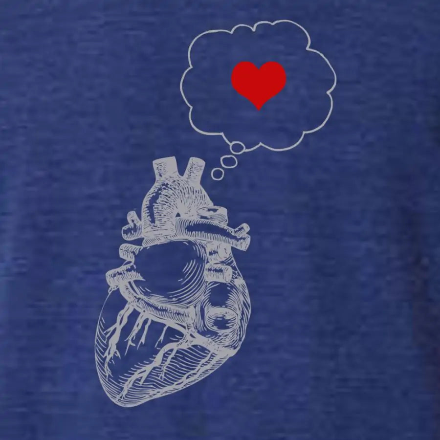 Thinking heart Graphic tee