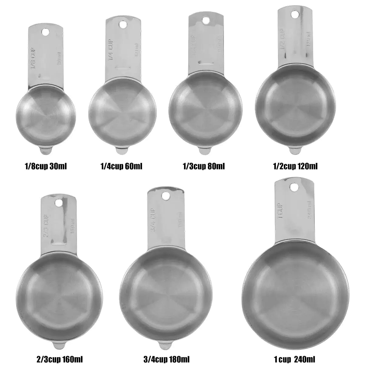 Stainless Steel Measuring Cups Set