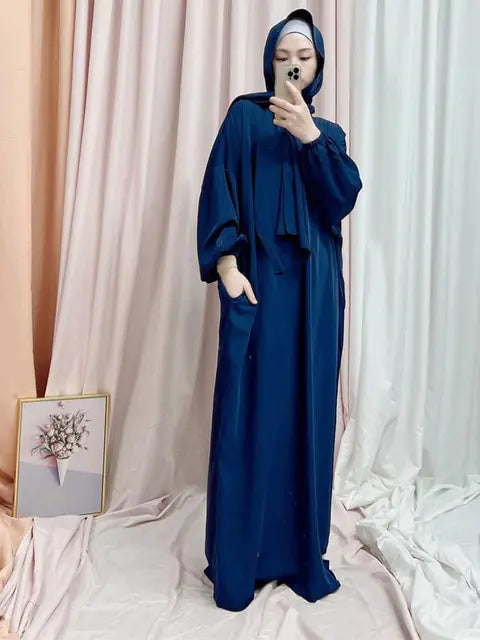 Hooded Abaya Long Dresses Women