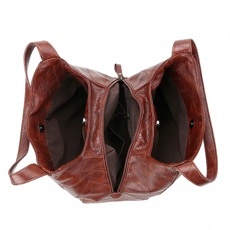 Vintage PU Leather Handbag For Women