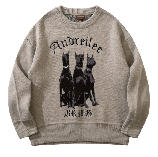 Vintage Doberman Dog Sweater